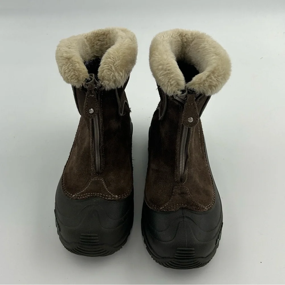 Columbia Brown Suede Omni-Heat Faux Fur Lined Boots